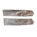 Silver - Back - Fiestas Guirca Womens-Ladies Metallic Gloves