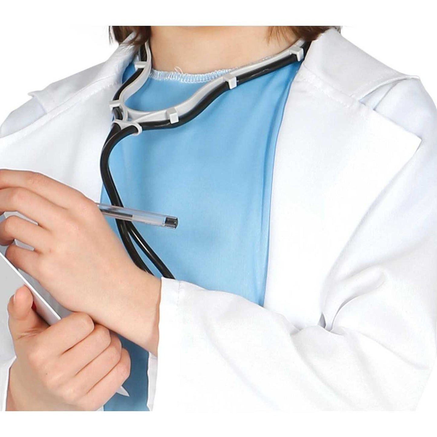White-Blue - Back - Fiestas Guirca Childrens-Kids Surgeon Costume