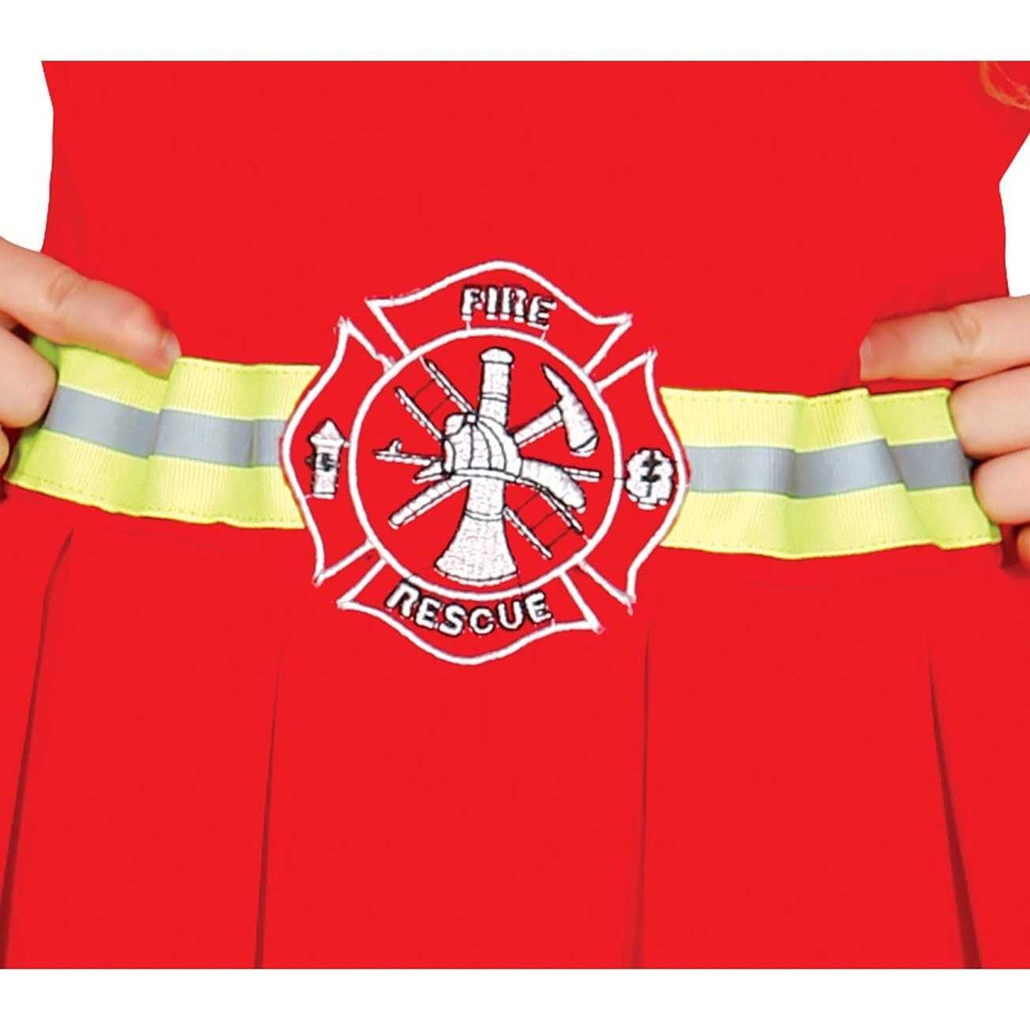 Red - Lifestyle - Fiestas Guirca Girls Firefighter Costume Set
