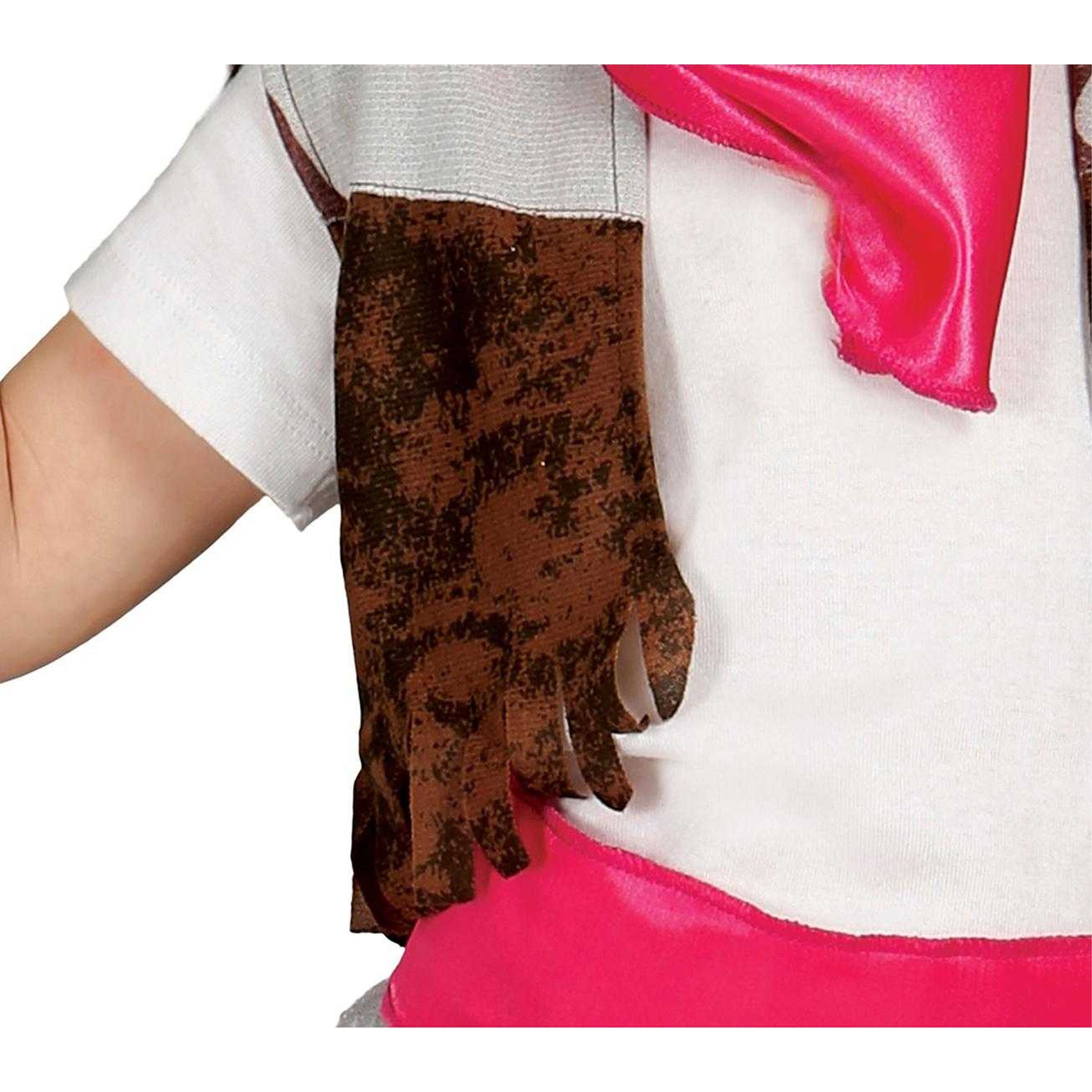 Brown-White - Side - Fiestas Guirca Girls Cowgirl Costume Set