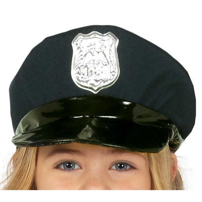 Black - Back - Fiestas Guirca Girls Police Costume Set