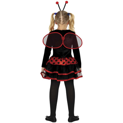 Red-Black - Back - Fiestas Guirca Girls Ladybird Costume Set