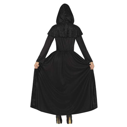 Black-Grey - Back - Fiestas Guirca Womens-Ladies Soul Hunter Costume Set