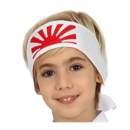 White - Side - Fiestas Guirca Childrens-Kids Karate Costume Set