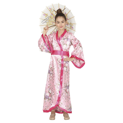 Pink - Front - Fiestas Guirca Girls Kimono Print Costume Set