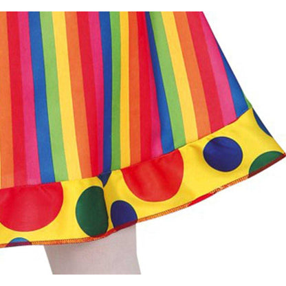 Multicoloured - Pack Shot - Fiestas Guirca Girls Clown Costume