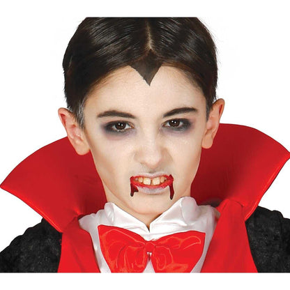 Black-Red - Side - Fiestas Guirca Childrens-Kids Vampire Costume Set