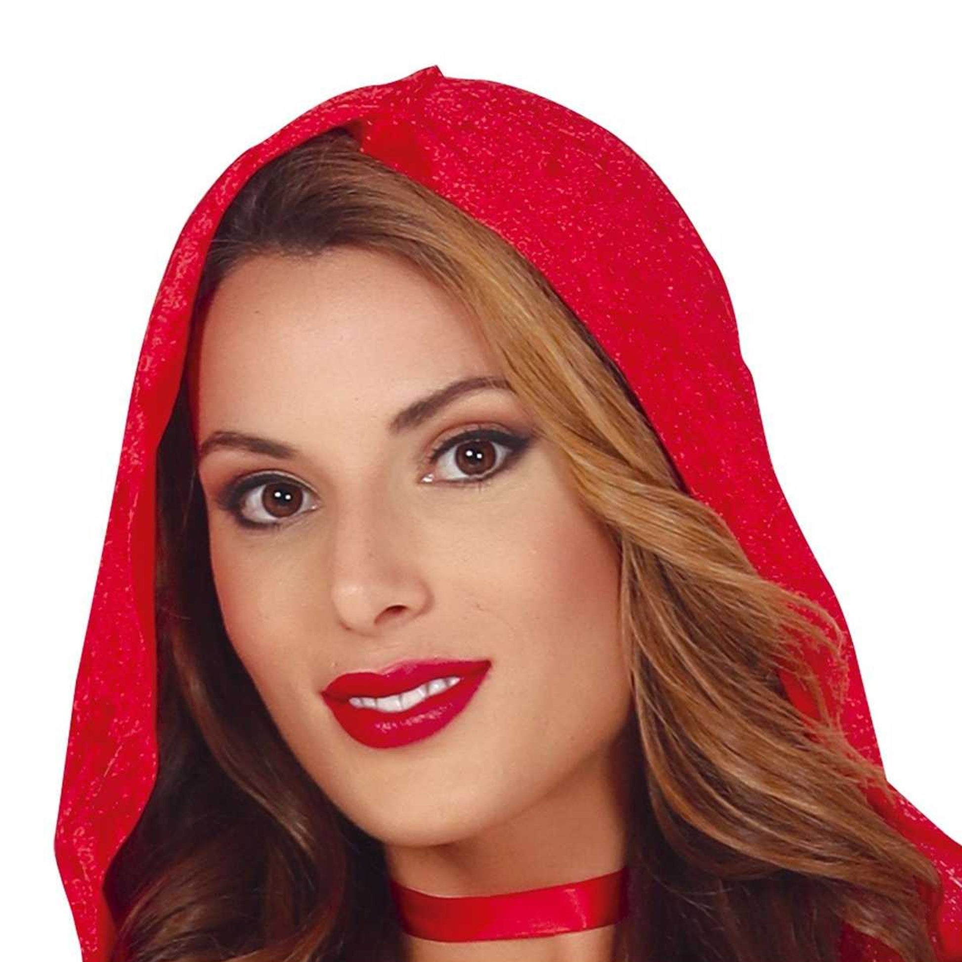Red-White - Side - Fiestas Guirca Womens-Ladies Little Red Riding Hood Costume