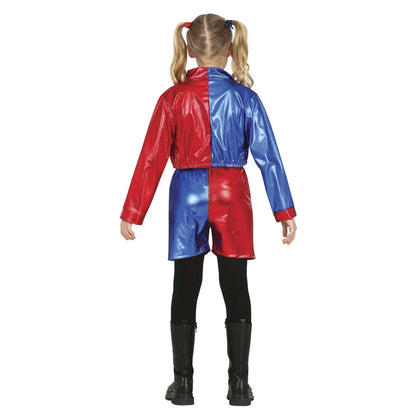 Blue-Red - Back - Fiestas Guirca Girls Dangerous Glam Costume Set