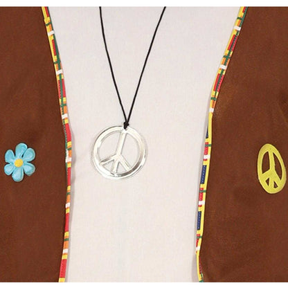 Brown - Lifestyle - Fiestas Guirca Mens Hippie Costume