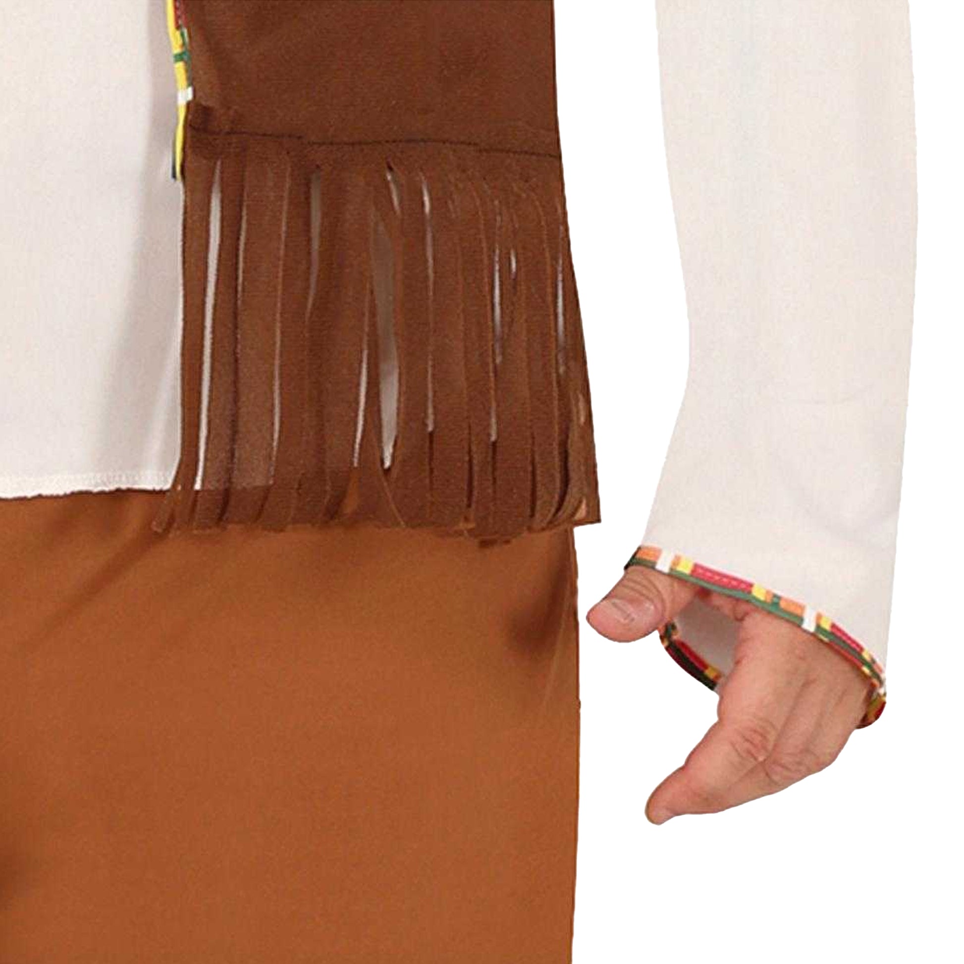 Brown - Pack Shot - Fiestas Guirca Mens Hippie Costume