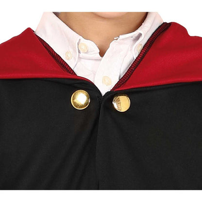 Black-Burgundy - Back - Fiestas Guirca Boys Magic Student Costume