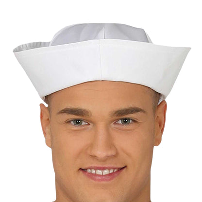 White - Side - Fiestas Guirca Mens Sailor Costume Set
