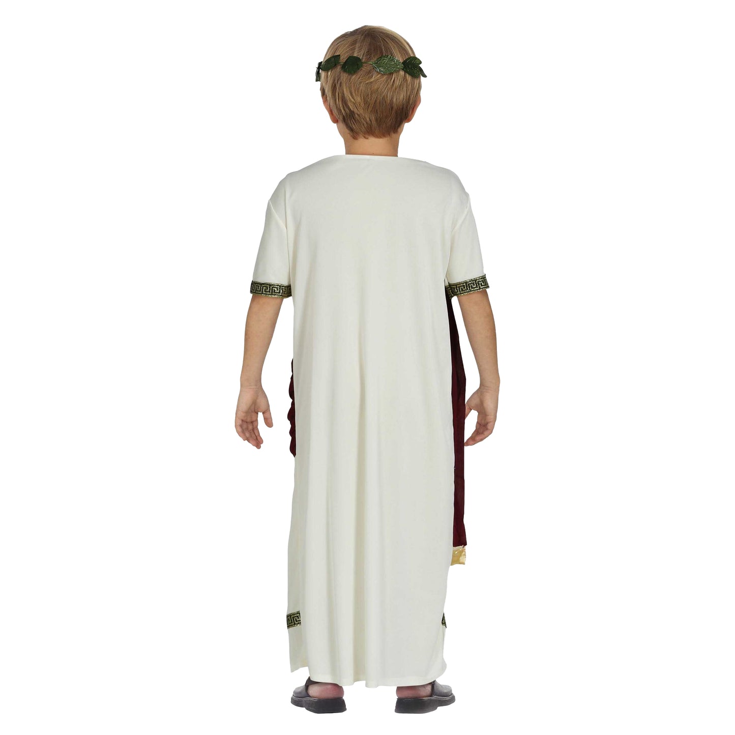 Burgundy-Beige - Back - Fiestas Guirca Boys Roman Costume Set