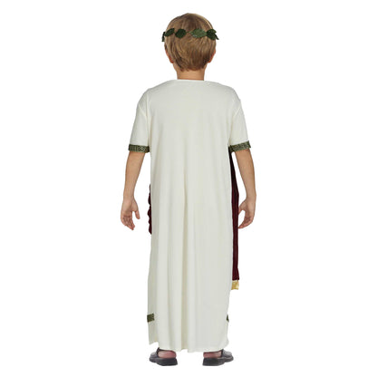 Burgundy-Beige - Back - Fiestas Guirca Boys Roman Costume Set