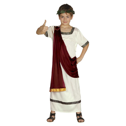 Burgundy-Beige - Front - Fiestas Guirca Boys Roman Costume Set