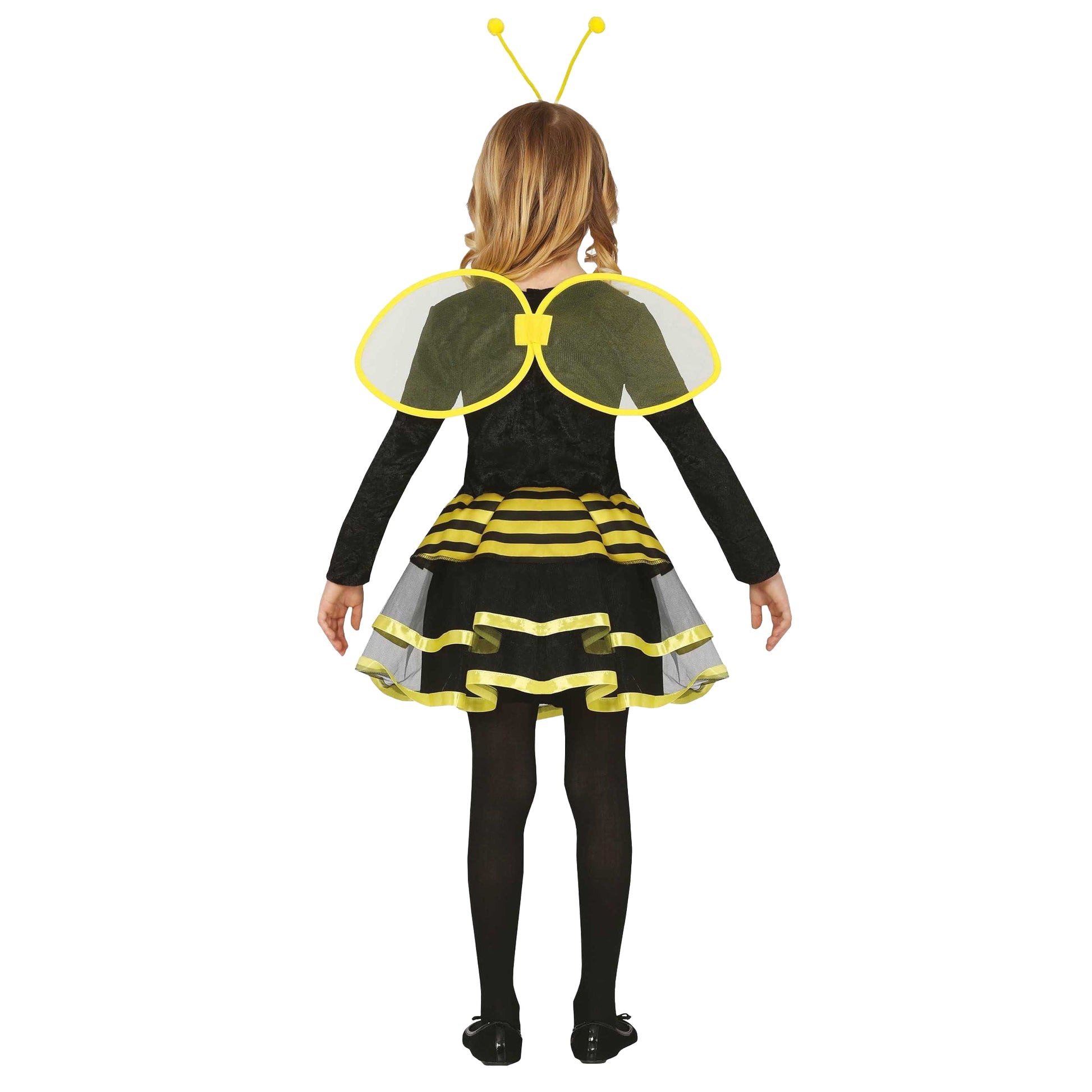 Black-Gold - Back - Fiestas Guirca Childrens-Kids Little Bee Costume Set