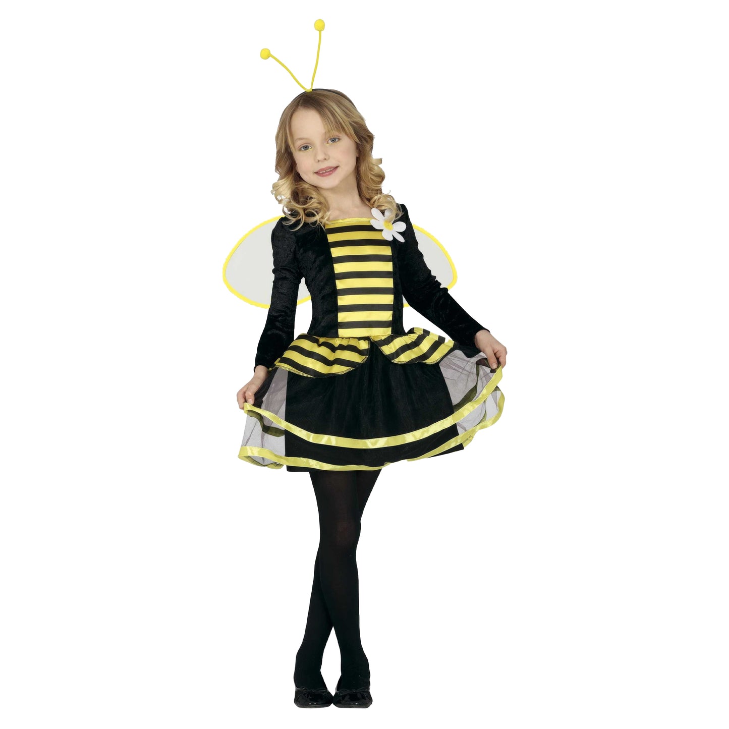 Black-Gold - Front - Fiestas Guirca Childrens-Kids Little Bee Costume Set