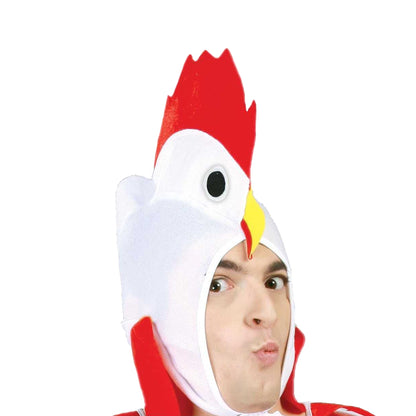 White - Side - Fiestas Guirca Mens Chicken Costume Set