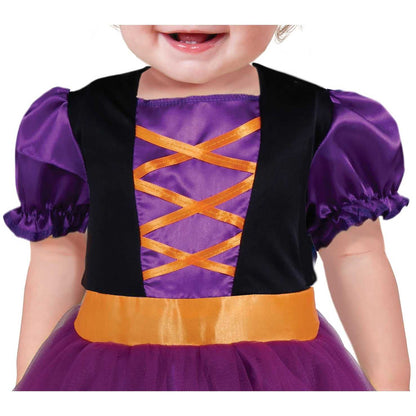 Black-Pink - Back - Fiestas Guirca Baby Witch Costume Set