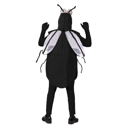 Black - Back - Fiestas Guirca Mens Fly Costume Set