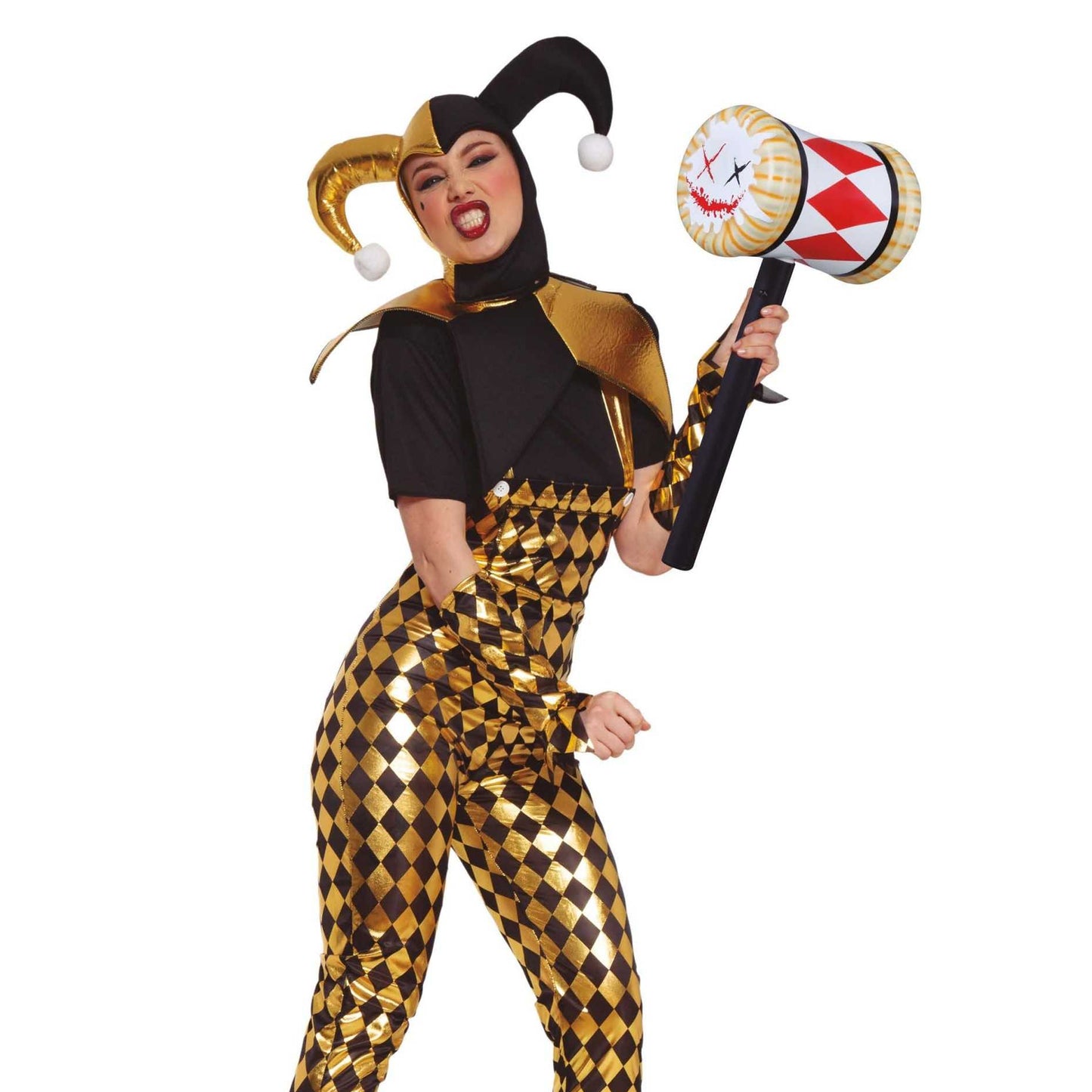 Brown - Back - Fiestas Guirca Clown Costume Accessory