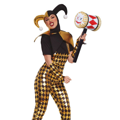 Brown - Back - Fiestas Guirca Clown Costume Accessory