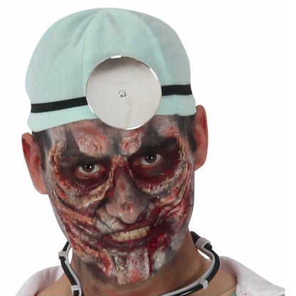 Blue-White - Side - Fiestas Guirca Mens Doctor Zombie Costume Set