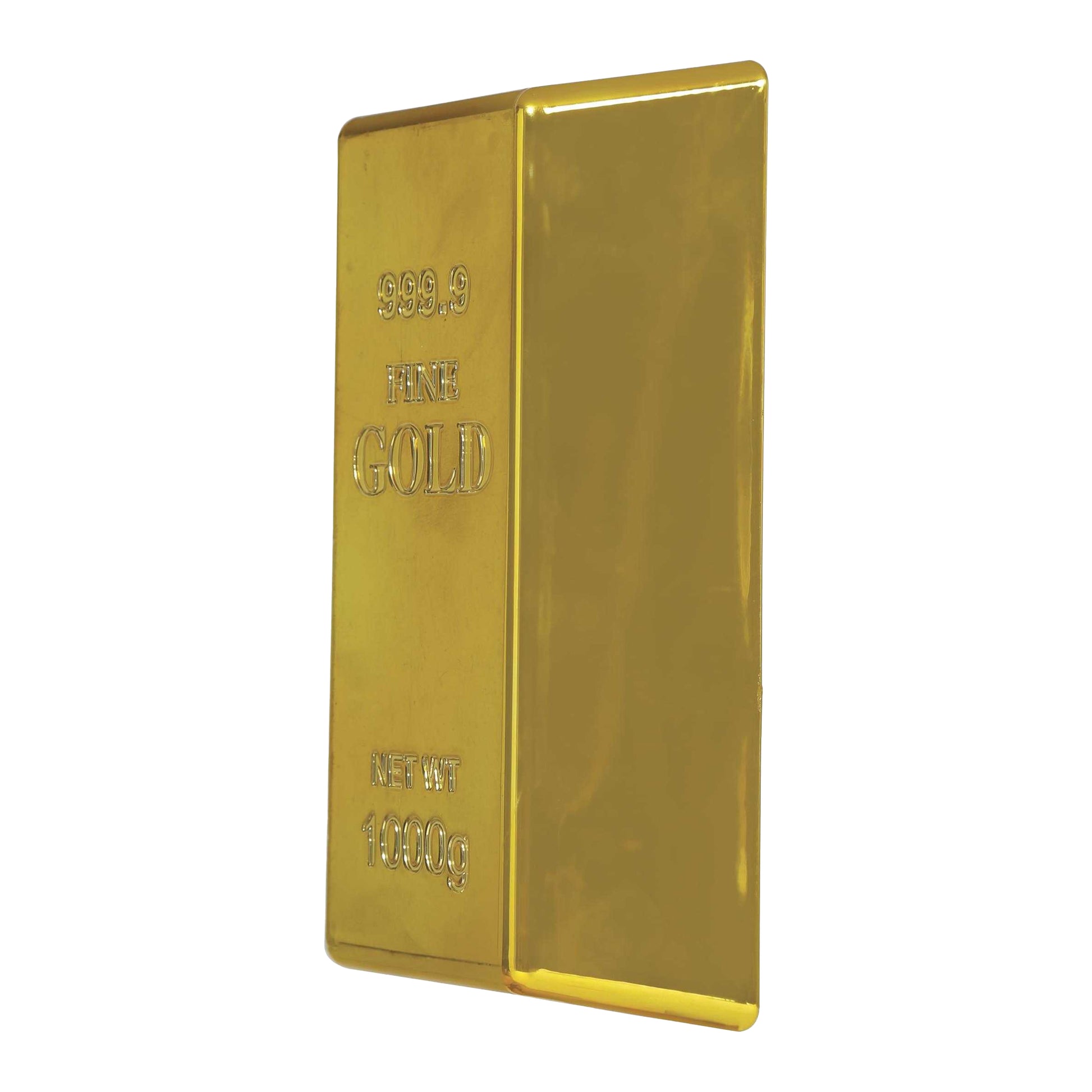 Gold - Side - Fiestas Guirca Gold Bar Costume Prop