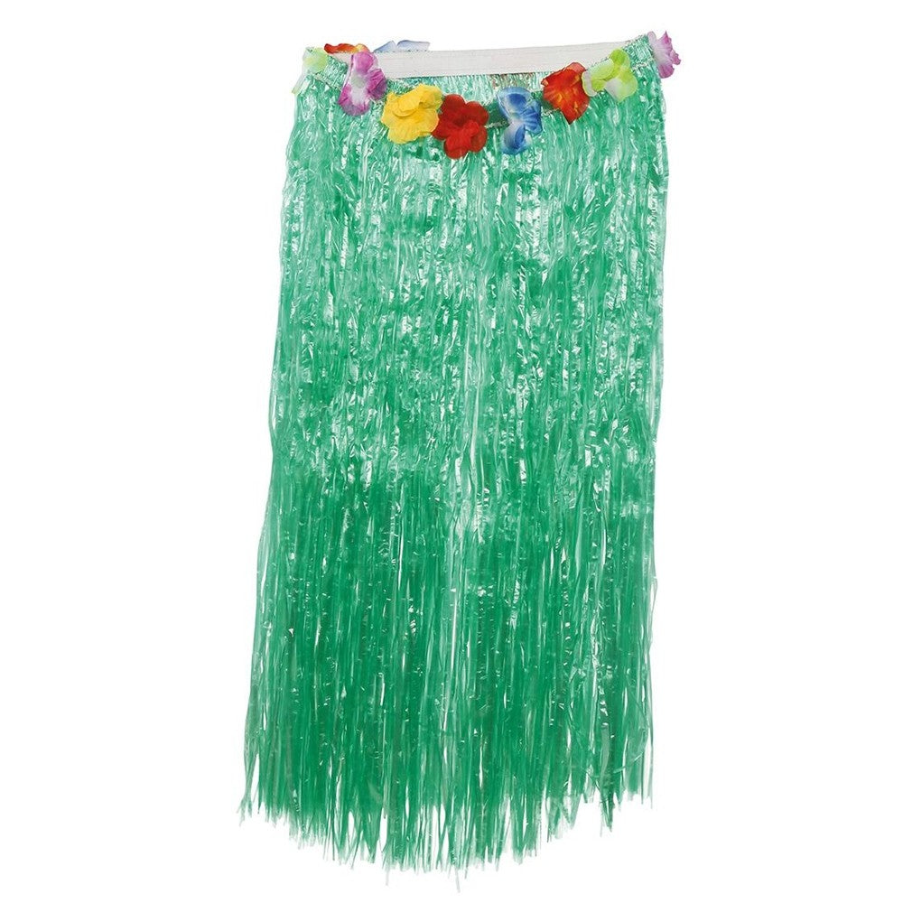 Green - Front - Fiestas Guirca Womens-Ladies Hawaiian Flowers Costume Skirt