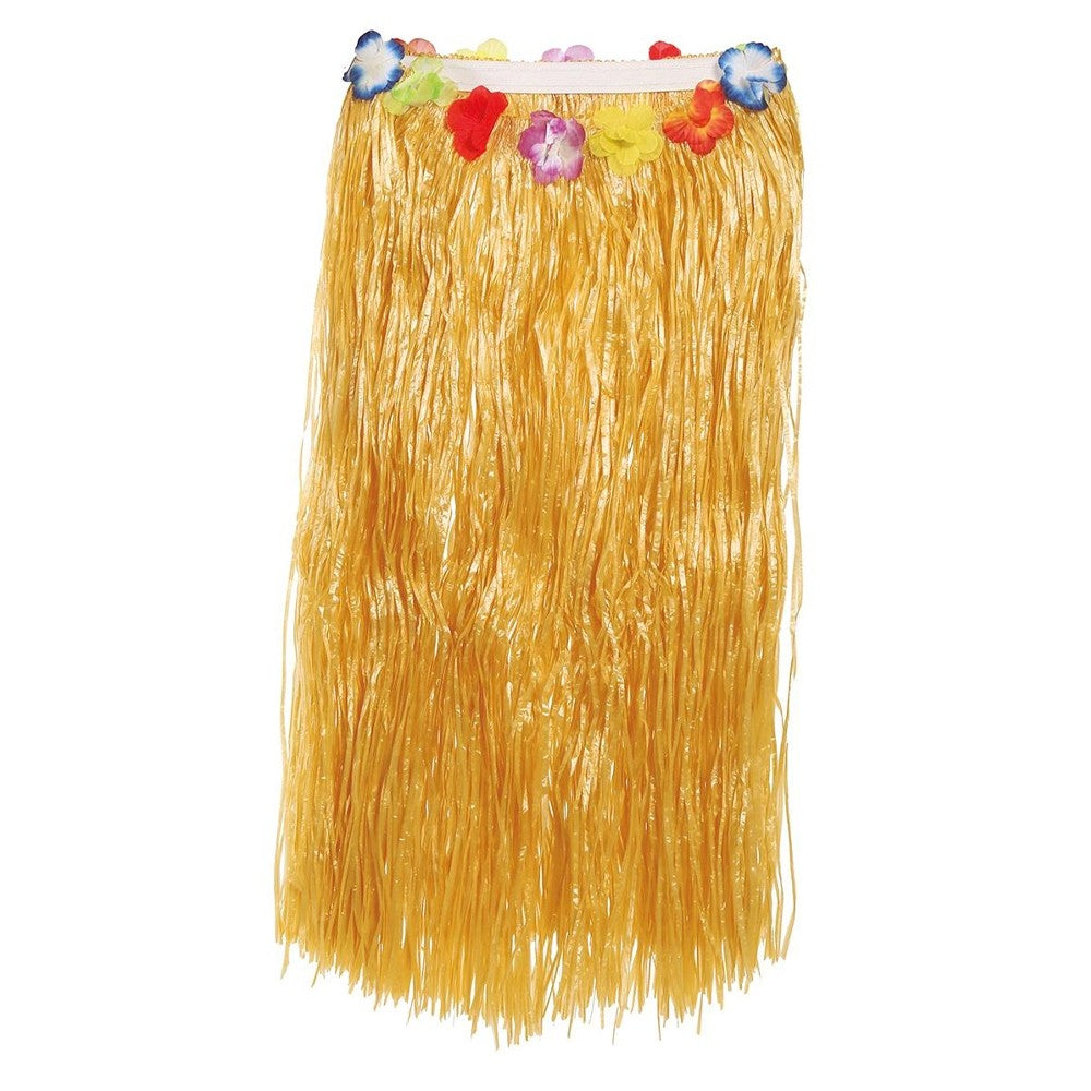 Beige - Front - Fiestas Guirca Womens-Ladies Hawaiian Flowers Costume Skirt