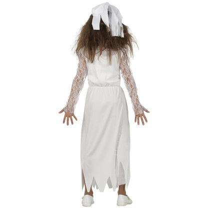 White-Red - Back - Fiestas Guirca Girls Bloody Wife Costume Set