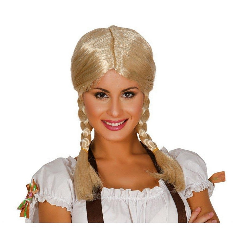 Blonde - Front - Fiestas Guirca Plaited Wig
