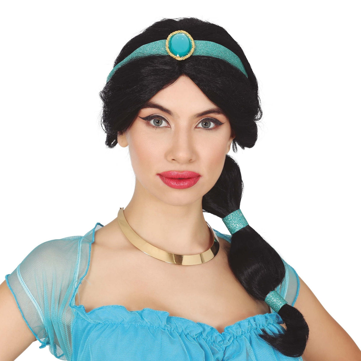 Black - Front - Fiestas Guirca Womens-Ladies Desert Princess Ponytail Wig