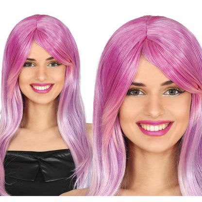 Lilac - Back - Fiestas Guirca Womens-Ladies Long Wig