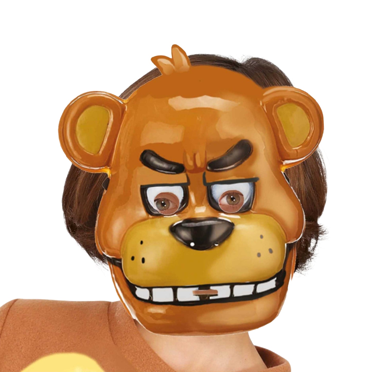 Brown - Back - Fiestas Guirca Childrens-Kids Killer Bear PVC Mask
