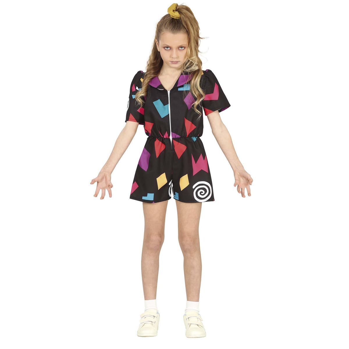 Black-Multicoloured - Front - Fiestas Guirca Girls Telepathic Costume