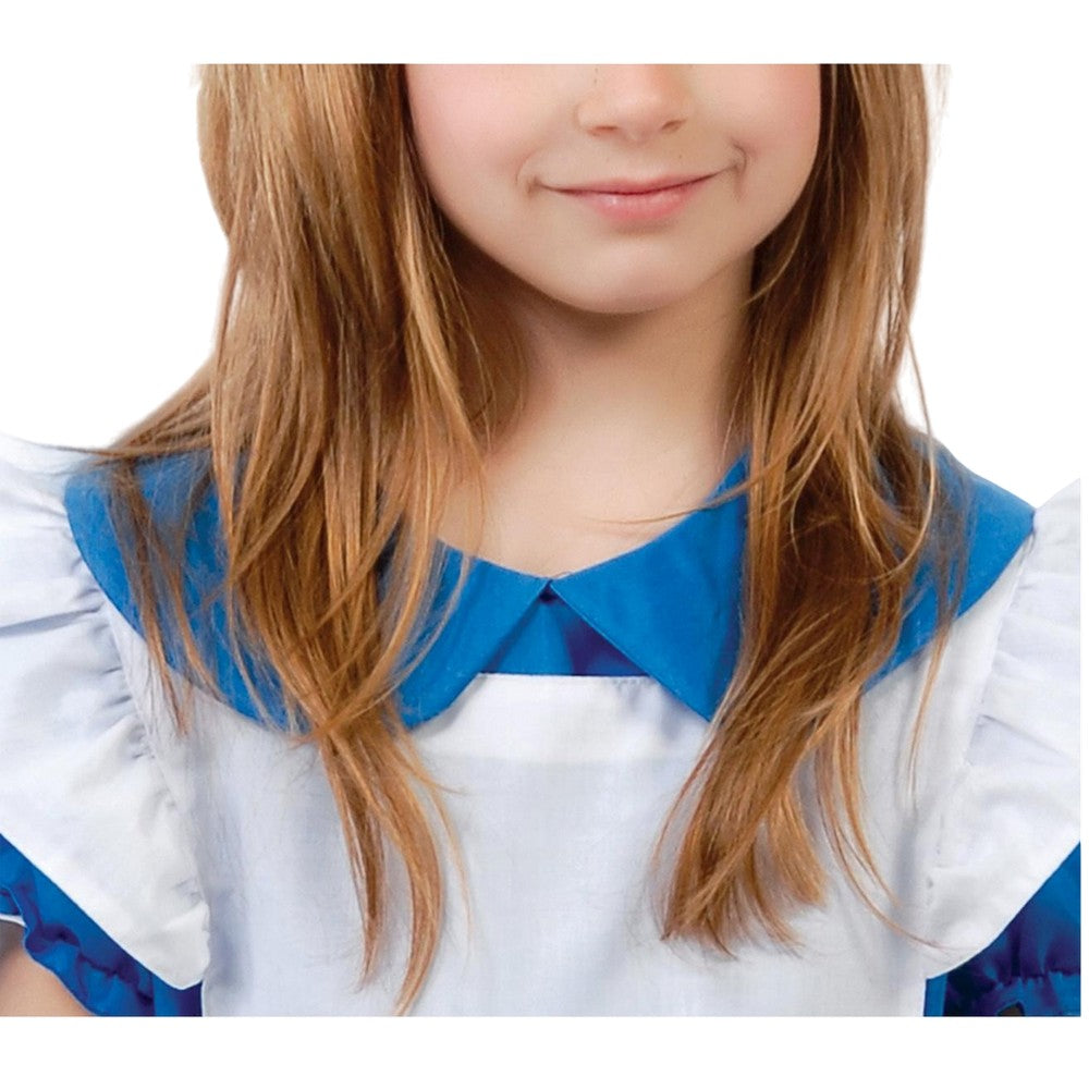 White-Blue - Side - Fiestas Guirca Girls Little Girl Costume Set