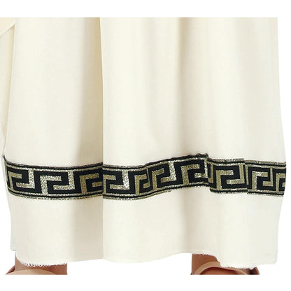 Beige - Side - Fiestas Guirca Girls Roman Costume