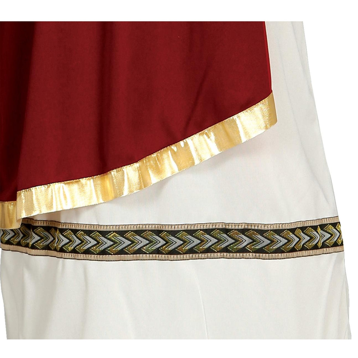 Burgundy-Beige - Back - Fiestas Guirca Girls Roman Costume Set