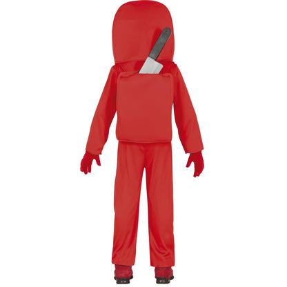 Red - Back - Fiestas Guirca Childrens-Kids Astronaut Costume Set