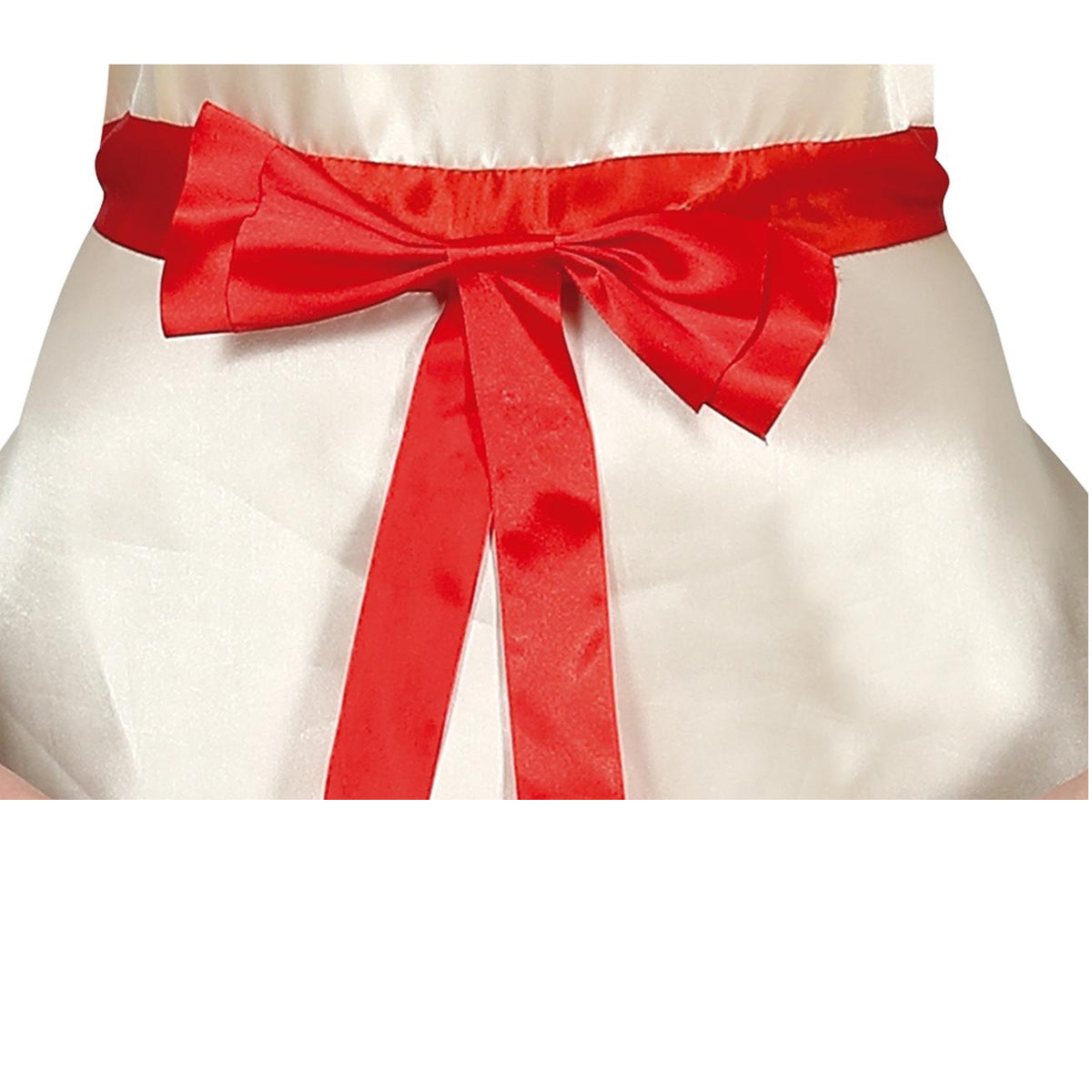 White-Red - Side - Fiestas Guirca Girls Cursed Doll Costume Dress