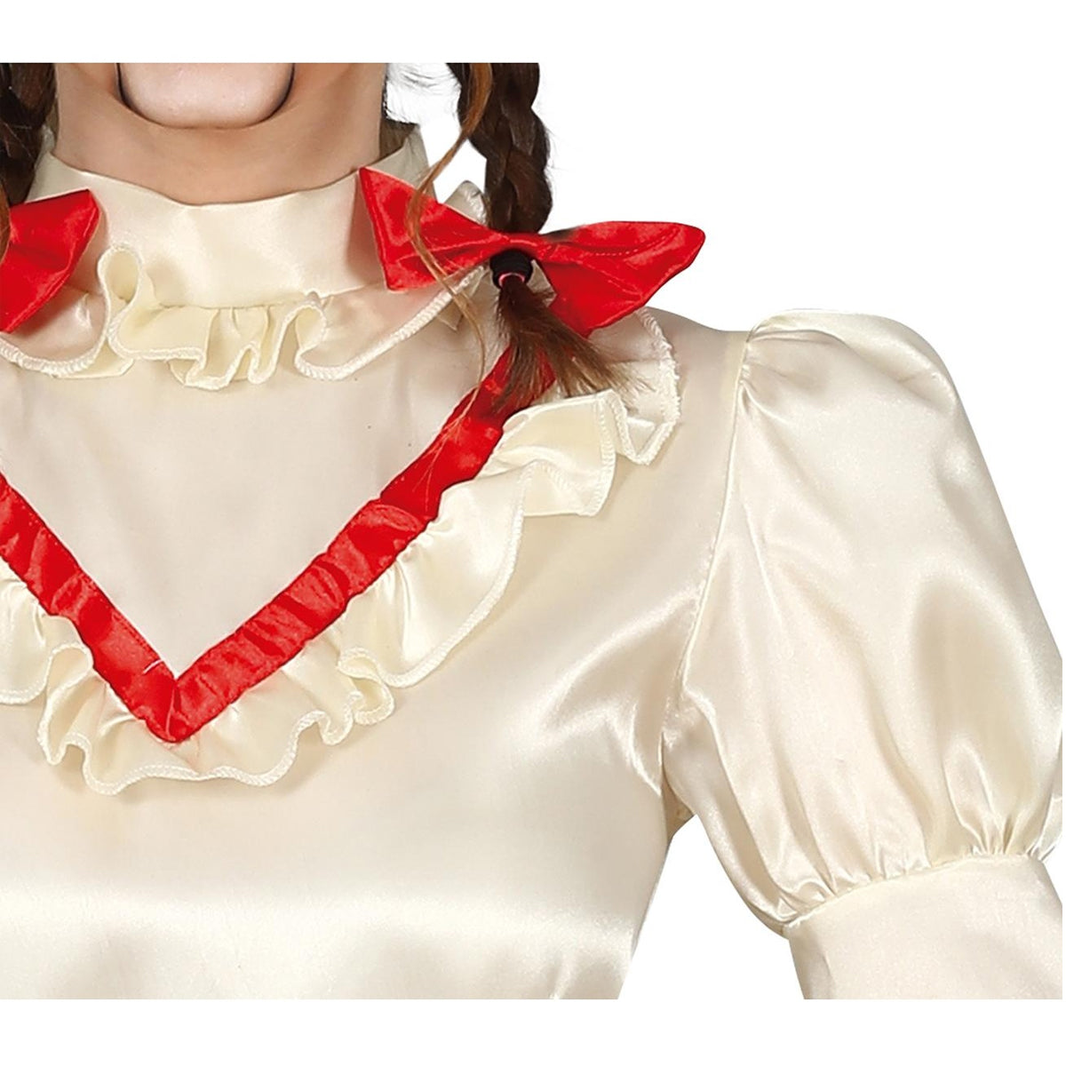White-Red - Lifestyle - Fiestas Guirca Girls Cursed Doll Costume Dress
