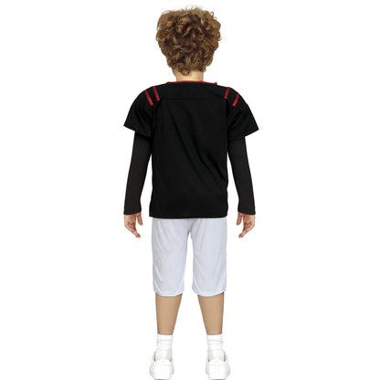 Black-White - Back - Fiestas Guirca Boys Quarterback Costume Set
