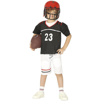 Black-White - Front - Fiestas Guirca Boys Quarterback Costume Set