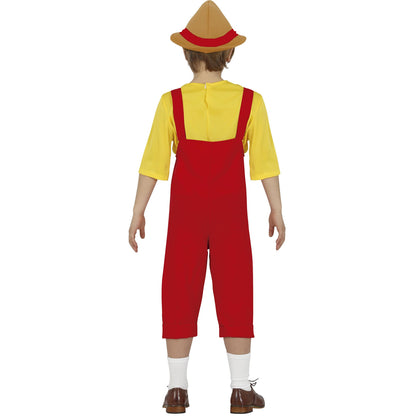 Red-Yellow - Back - Fiestas Guirca Boys Puppet Costume Set