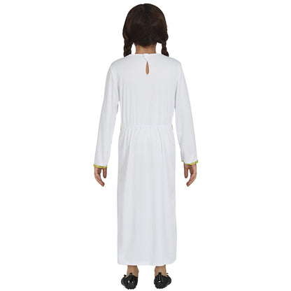 White-Gold - Back - Fiestas Guirca Girls Egyptian Costume Set