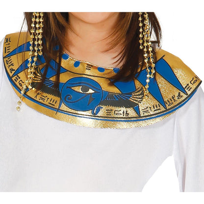 White-Gold - Side - Fiestas Guirca Girls Egyptian Costume Set