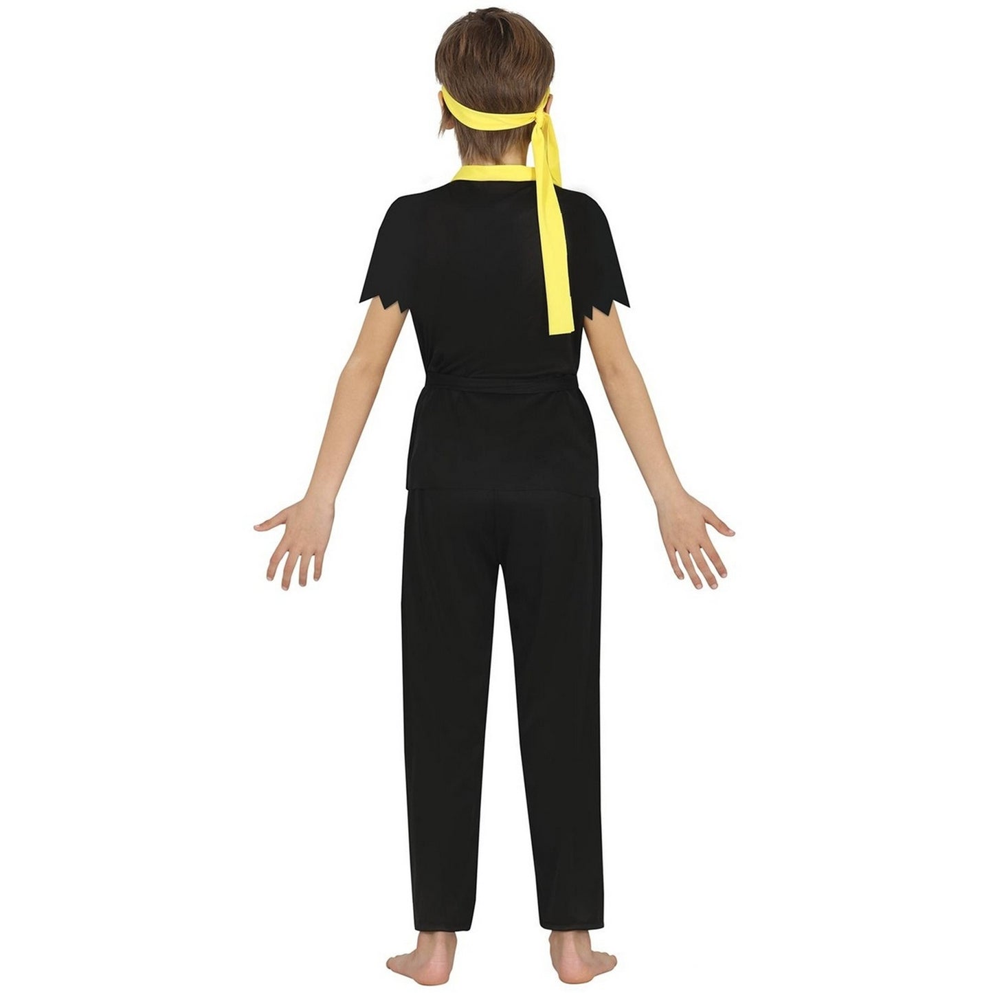 Black - Back - Fiestas Guirca Childrens-Kids Snake Fighter Costume Set