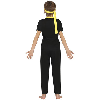 Black - Back - Fiestas Guirca Childrens-Kids Snake Fighter Costume Set